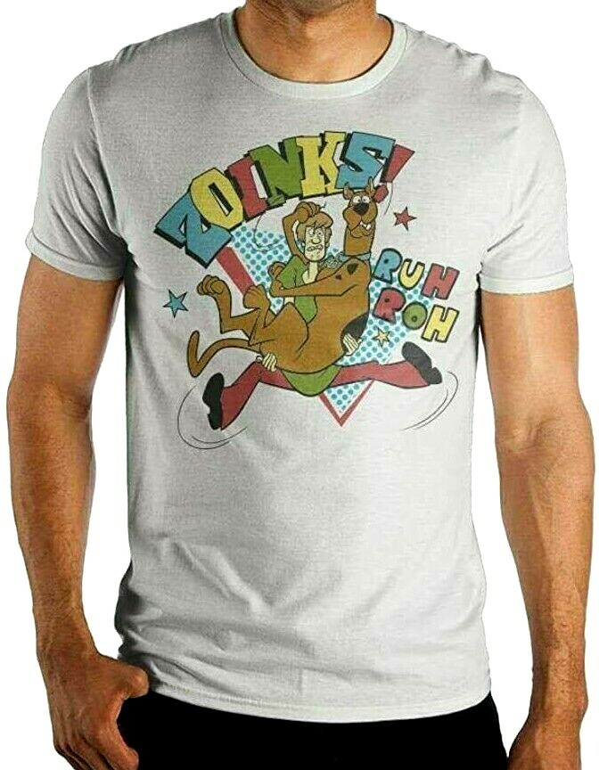 Scooby-Doo & Shaggy "Zoinks!" Mens Large Adult Unisex T-Shirt -New old stock