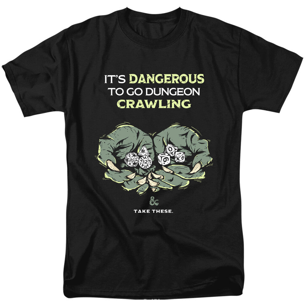 Dungeons & Dragons "Dangerous to Go Alone" Mens T-Shirt, Available Sm to 5x -new