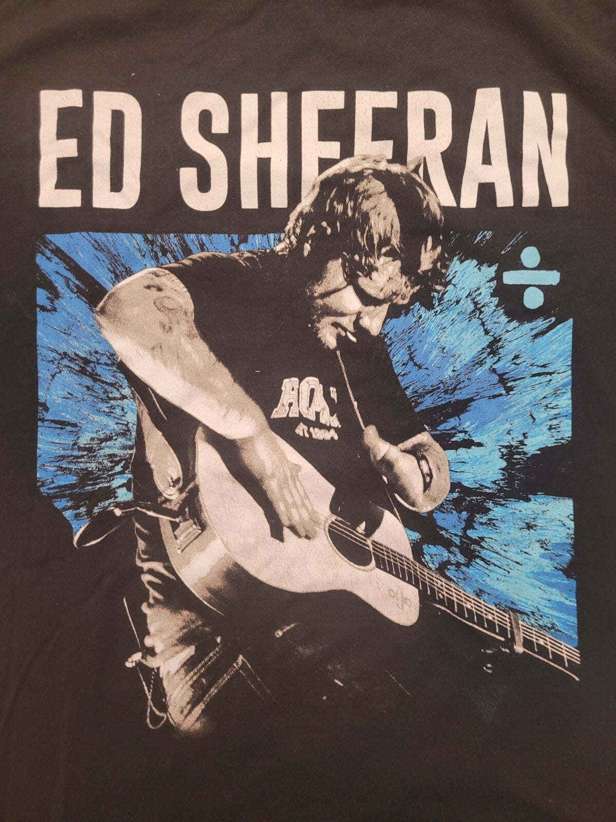 Ed Sheeran, "Divide 2017 World Tour" Mens Large Unisex T-Shirt