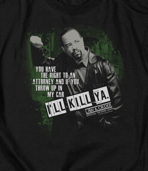 Law and Order, Special Victim Unit (Ice-T) Mens Adult Unisex T-Shirt -Sm to 5x