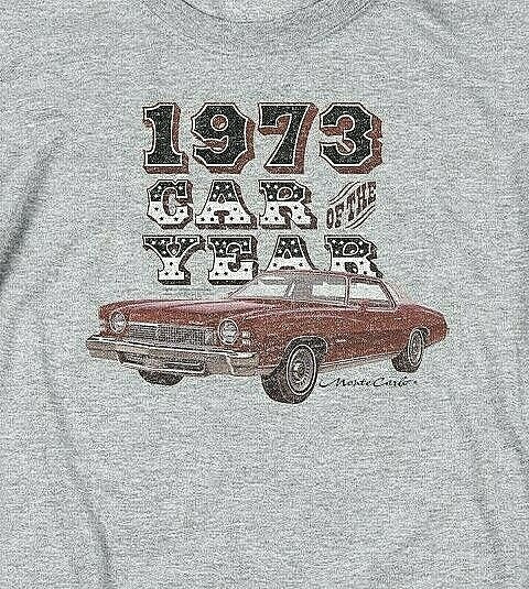 Chevrolet Monte Carlo "1973 Car of the Year" Mens T-shirt -Available Sm to 5x