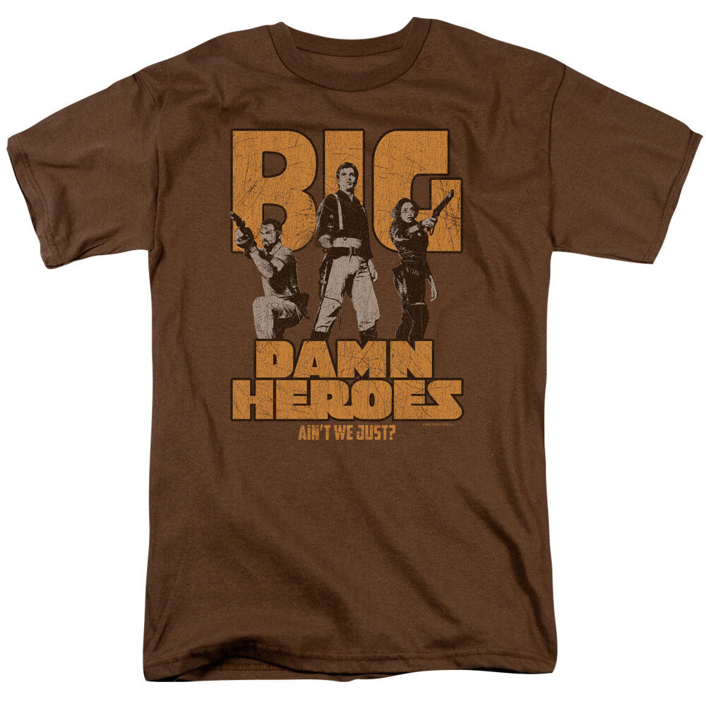 Firefly "Big Damn Hero, Ain't We Just" Mens Small Unisex T-Shirt -New