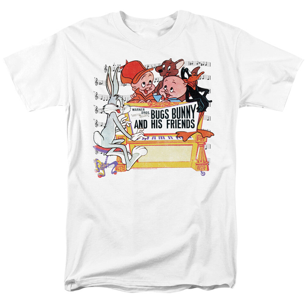 Warner Bros "Bugs Bunny & Friends" Looney Tunes Mens T-Shirt Available Sm to 5x