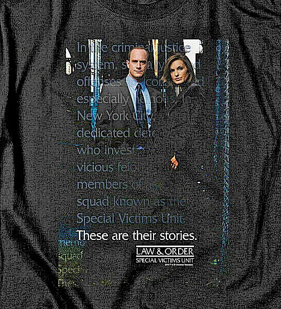 Law and Order, Special Victim Unit Mens Adult Unisex T-Shirt -Available Sm to 5x