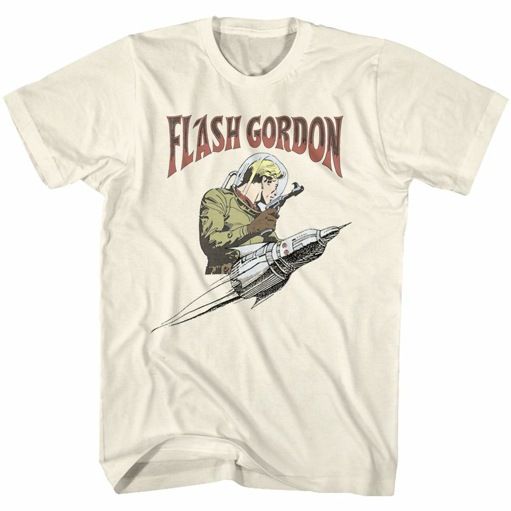 Flash Gordon "With Rocket" (Al Williamson) Mens T-Shirt. Available Sm to 4x