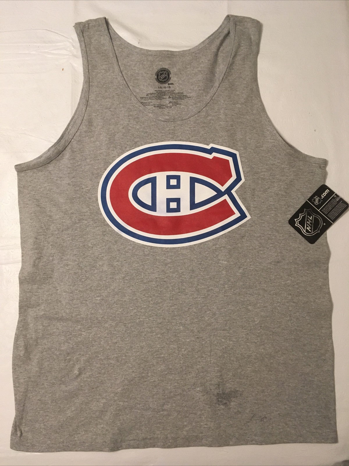 Montreal Canadiens Mens Large Unisex Tank Top T-shirt by Mad Engine -New