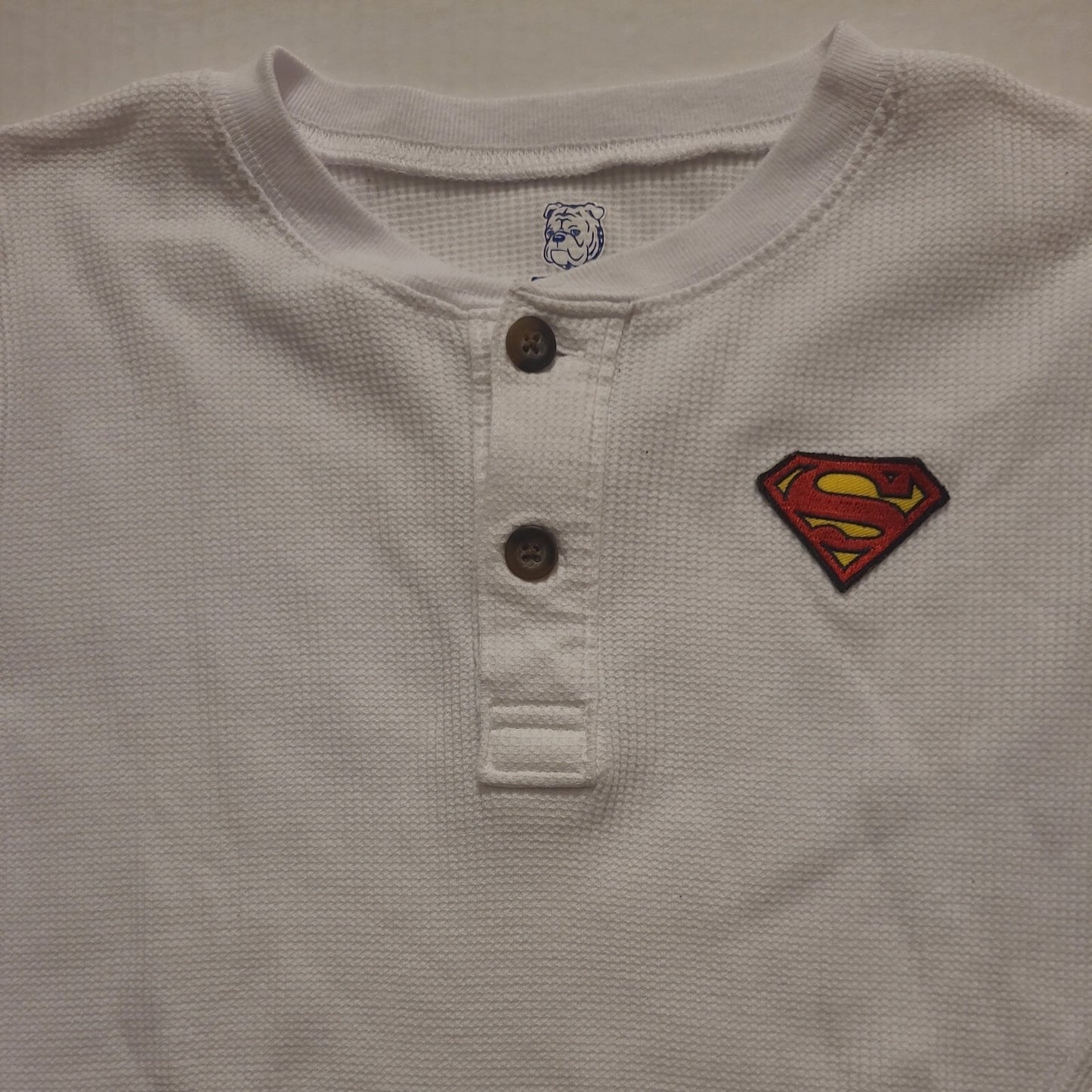 DC Comics Superman Youth Long Sleeves Thermal T- Shirt - Size 7  New