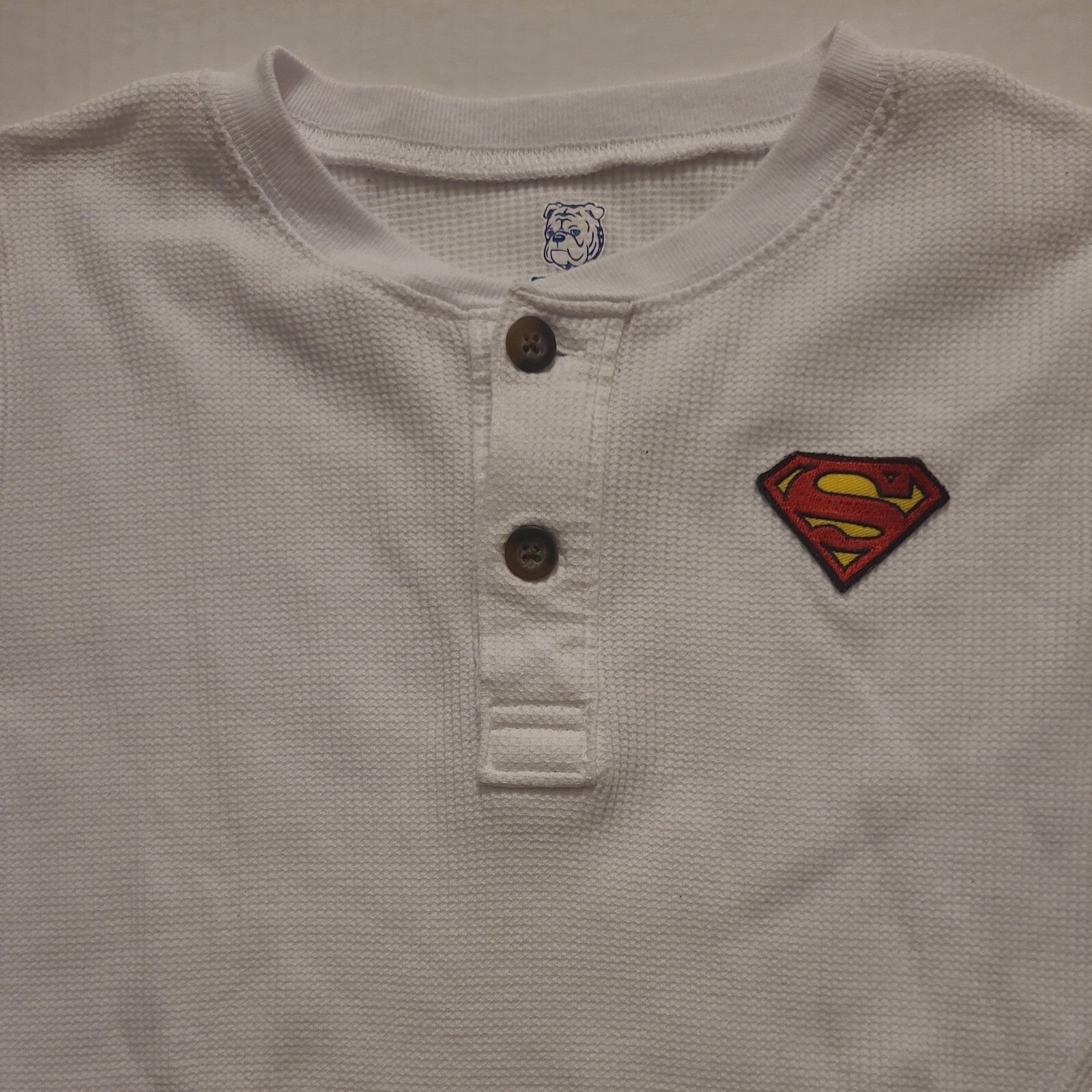 DC Comics Superman Youth Long Sleeves Thermal T- Shirt - Size 7  New