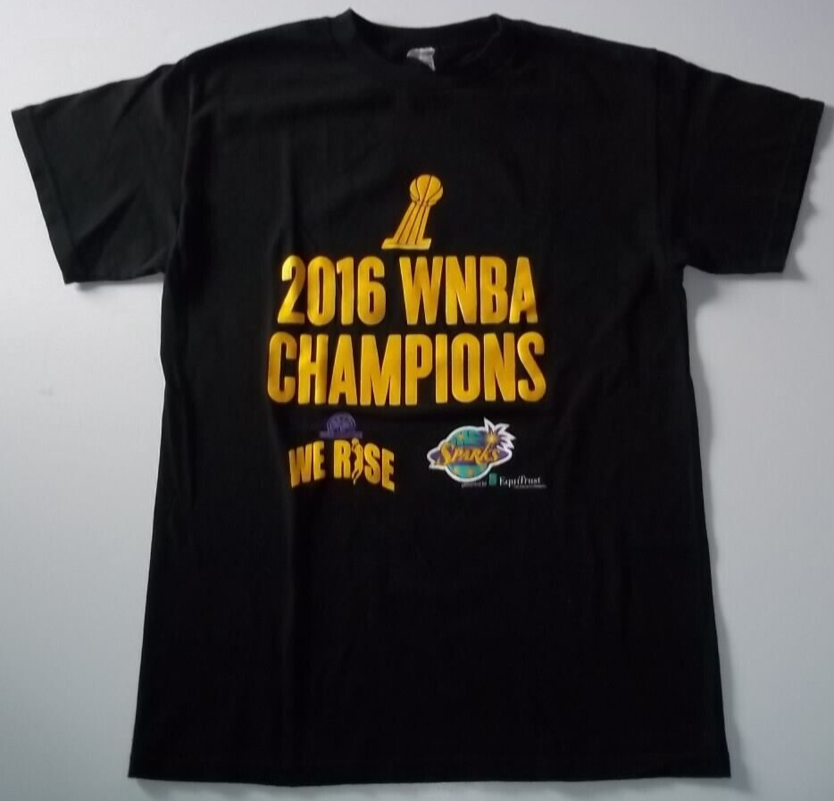 Medium Los Angeles Sparks 2016 WNBA Champions Adult Unisex T-Shirt