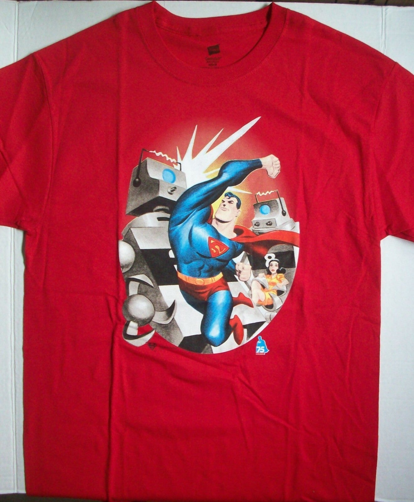 DC Superman Animated JLA Unisex T-shirt. - Available M & XL