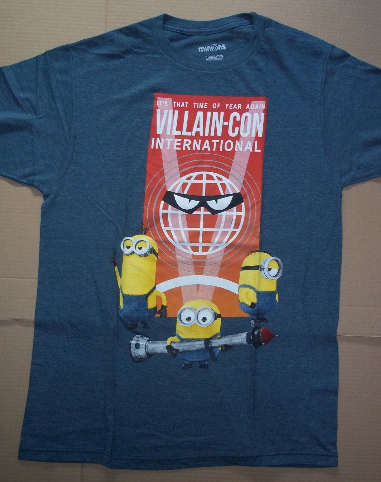 Despicable Me Minions Villain-Con  Mens Unisex T-Shirt - Available M - 2XL