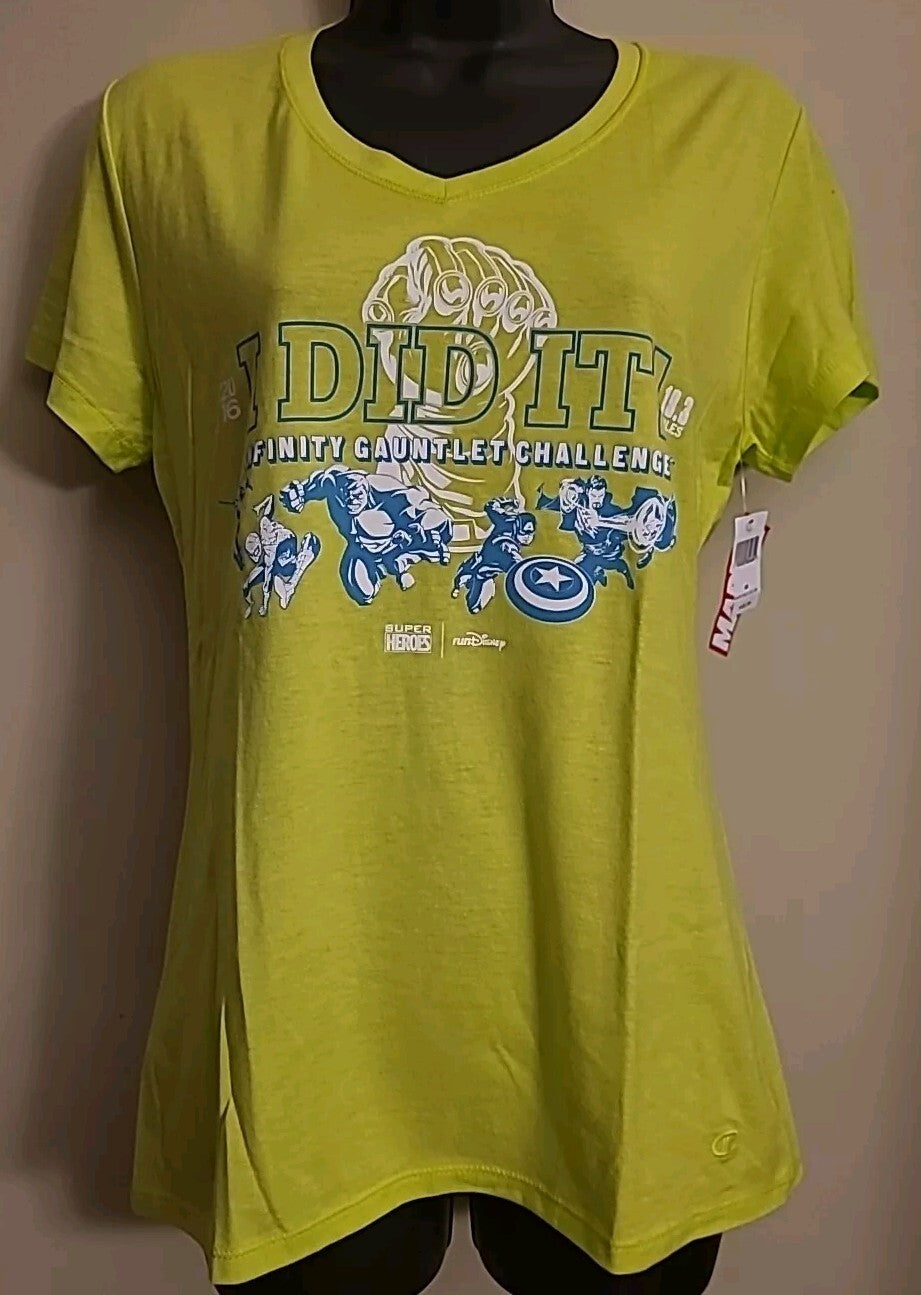 Run DIsney  19.3 mile "2016 Infinity Gauntlet Challenge" Womens Medium T- Shirt