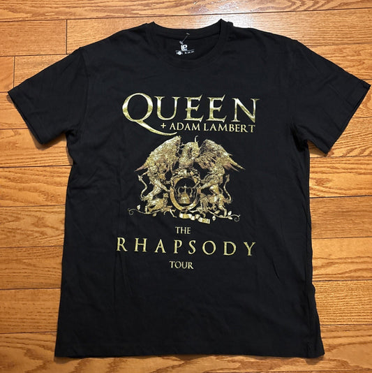 Queen + Adam Lambert "The 2019 Rhapsody Concert Tour" Mens Medium Unisex T-Shirt