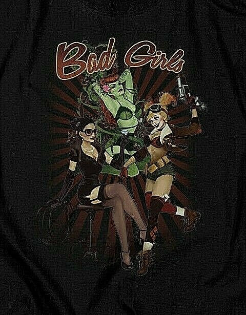 DC Comics Bombshell "Bad Girls" Mens Unisex T-Shirt -Available Sm to 5x -New