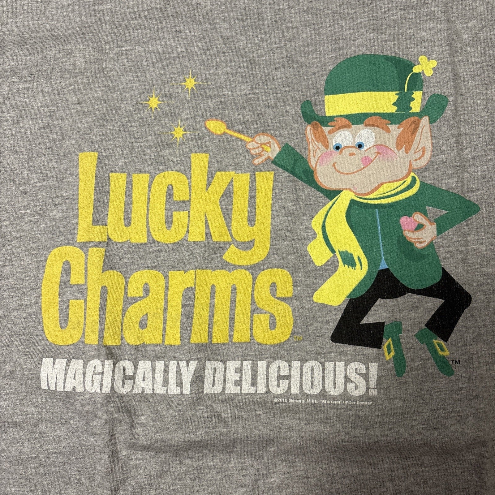 Lucky Charms "Magically Delicious" (General Mills) Mens 2x Unisex T-Shirt -NOS