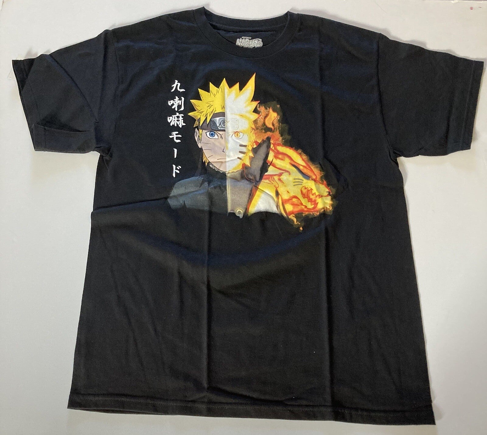 Naruto, Japanese Anime, "Naruto Uzumaki" - Men Unisex Large T-shirt - new