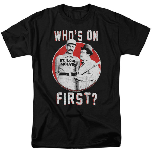 Abbott & Costello "Who's On First" Men Adult Unisex T-Shirt -Available Med to 5x