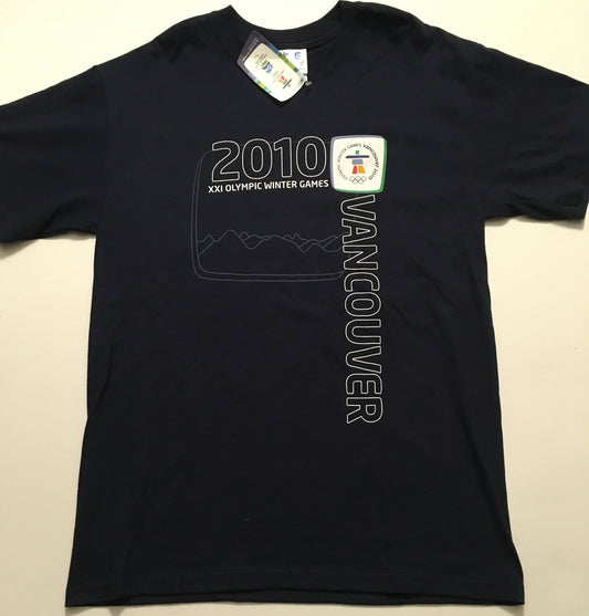 XXI Olympic Winter Games Vancouver 2010 Mens Medium T-Shirt -new old stock