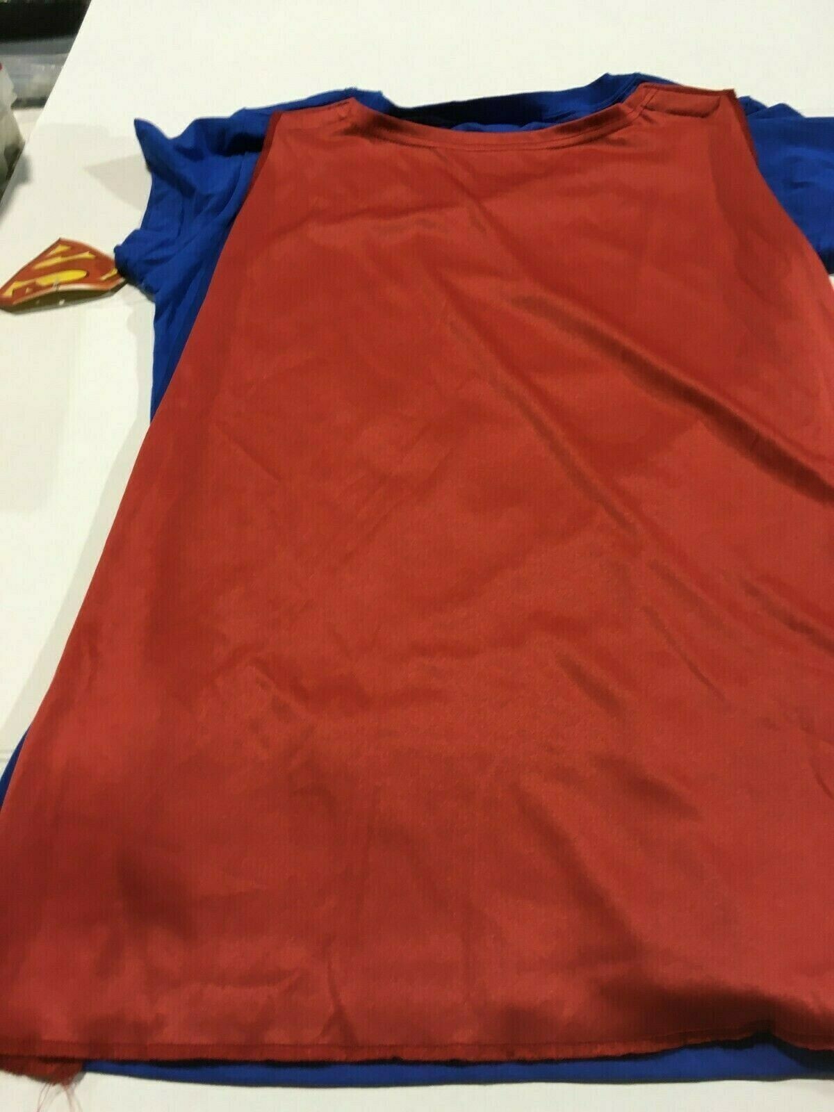 DC Comics Supergirl Junior Women's Costume T-Shirt with Cape, Available S to xL