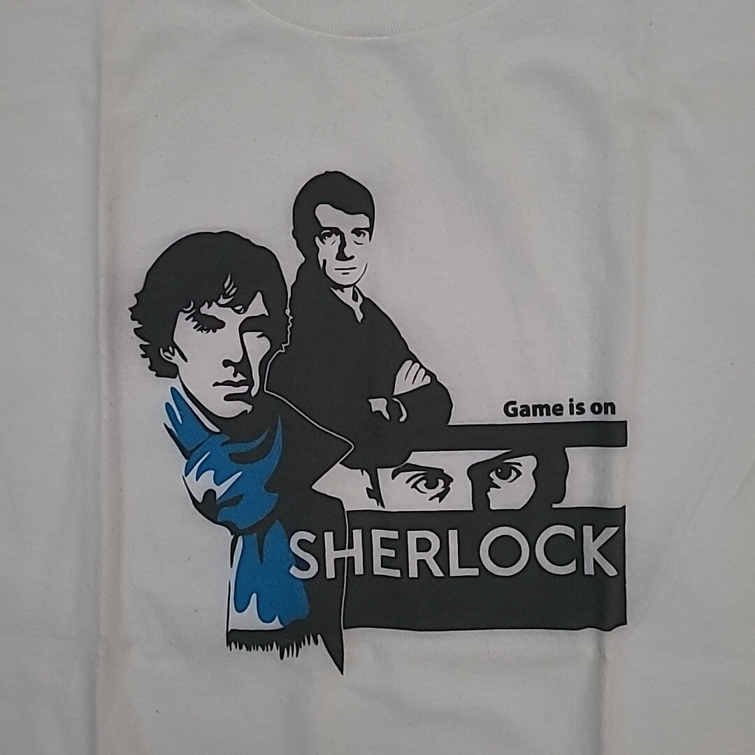 Sherlock "Game On" Mens Unisex T-Shirt -Available in Sm to 2x -new