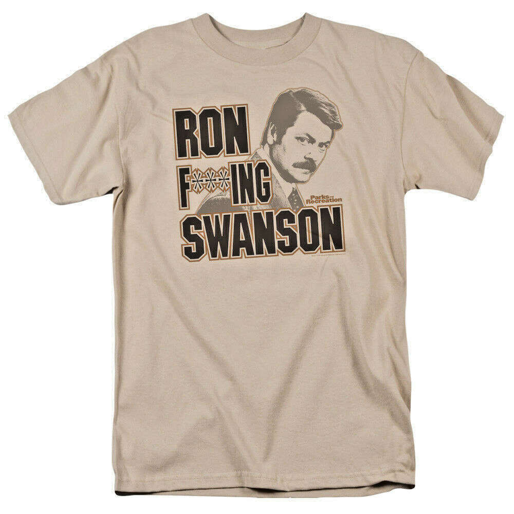 Parks & Recreation  Ron F***ing Swanson Men's Small Unisex T-Shirt -new