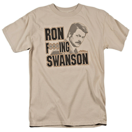 Parks & Recreation  Ron F***ing Swanson Men's Small Unisex T-Shirt -new