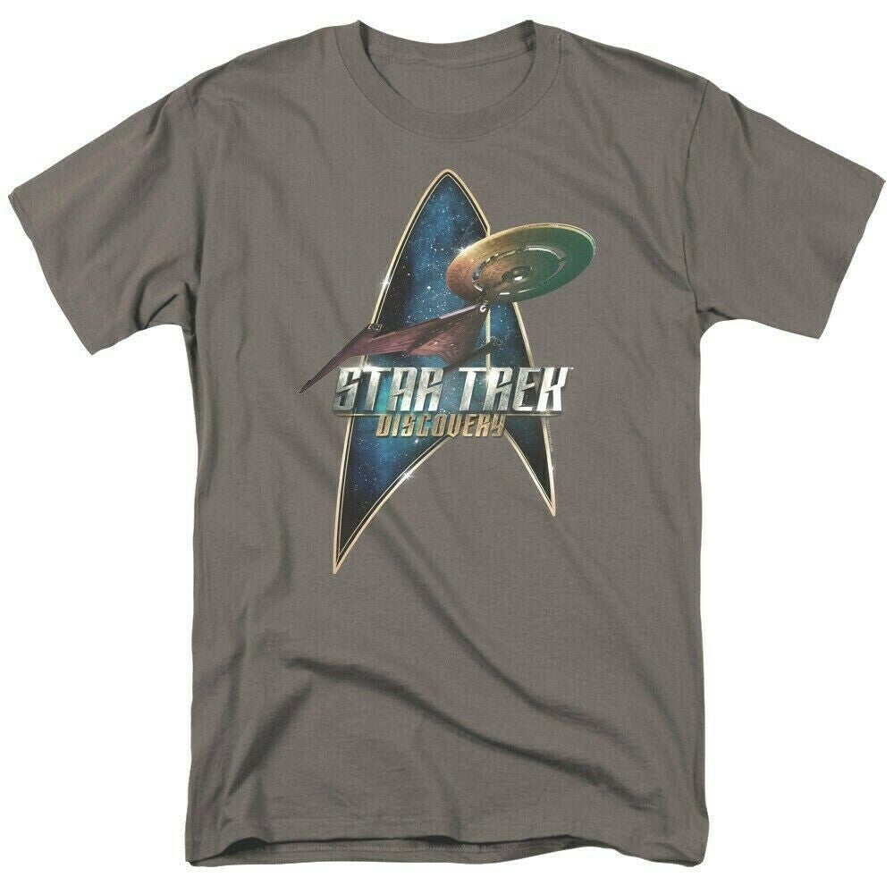 Star Trek: Discovery Ship & Logo Mens Unisex T-Shirt - Available Sm to 5x