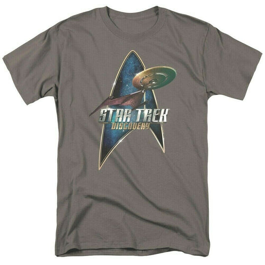 Star Trek: Discovery Ship & Logo Mens Unisex T-Shirt - Available Sm to 5x