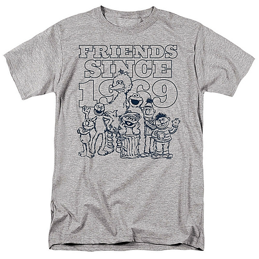 Sesame Street "Friends Since 1969" Mens Unisex T-Shirt, Available Sm to 3x