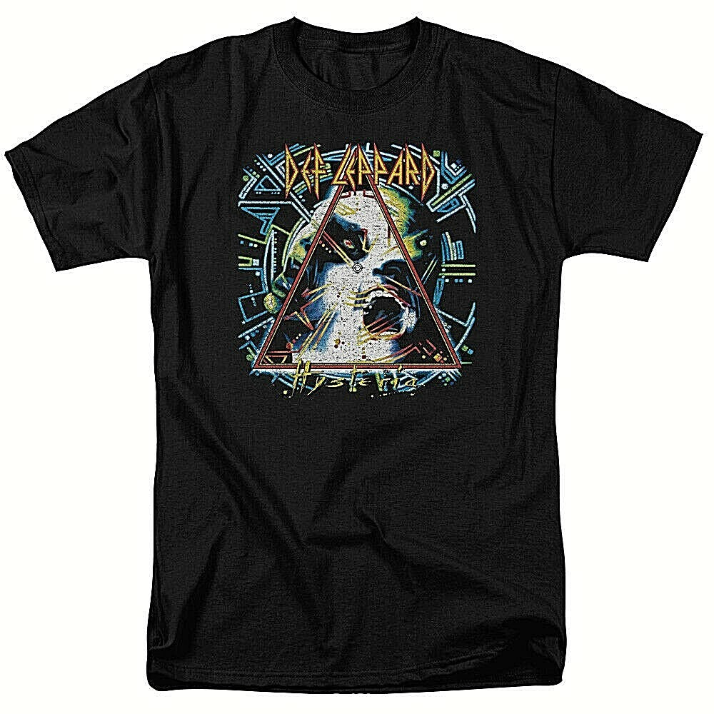Def Leopard "Hysteria" Album Cover Mens T-Shirt. Available in Sm to 5x -new