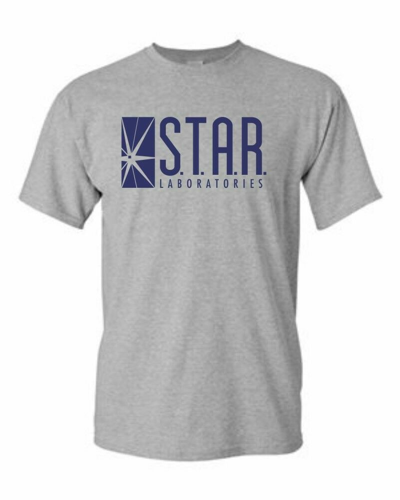 Flash TV Show "Star Laboratories" Mens Grey Unisex T-shirt -Available Sm to 3x