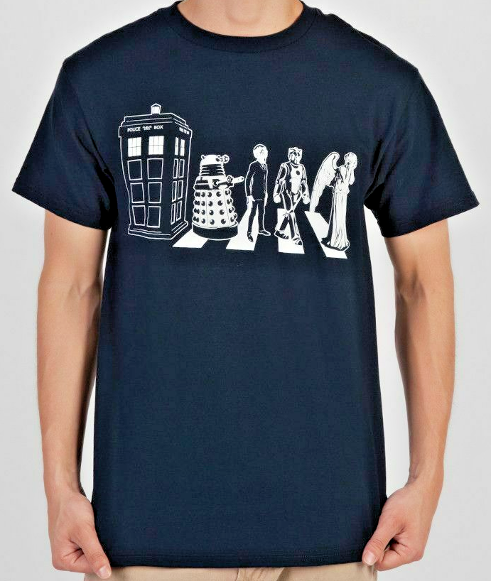 DOCTOR WHO "Abbey Road Parody" Mens Unisex T-Shirt -Available Sm to 3x -New