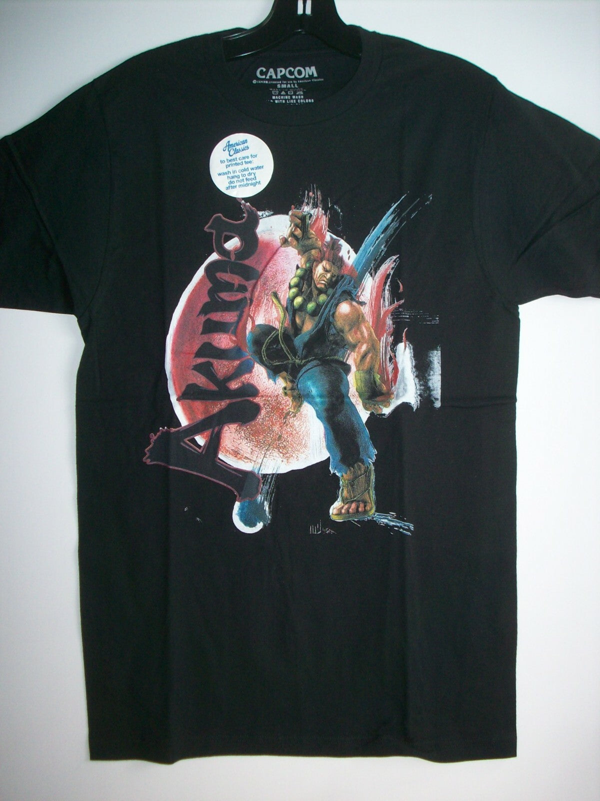Street Fighter, "Akuma" Mens Small Unisex T-Shirt -New