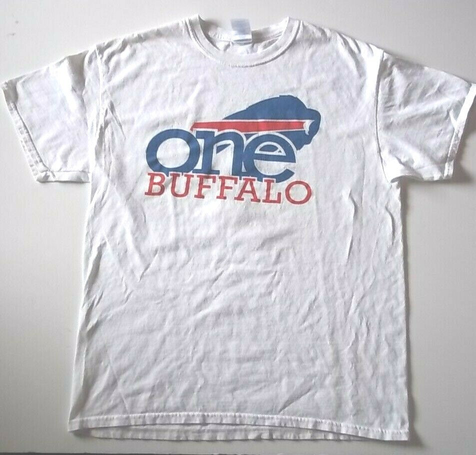 NFL Buffalo Bills "One Buffalo" Men Large Unisex T-Shirt - Excellent
