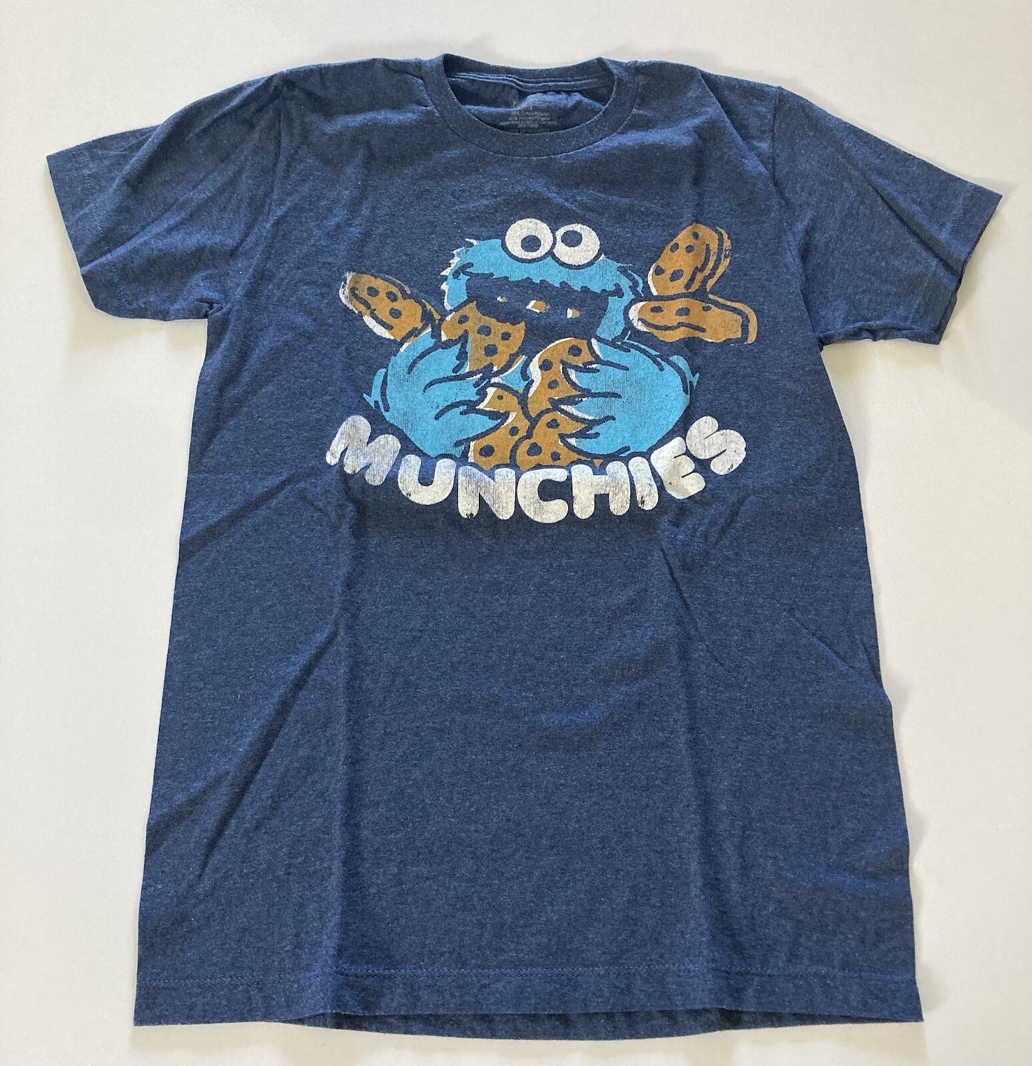 Sesame Street, "Cookie Monster" Mens Unisex Small T-Shirt - New