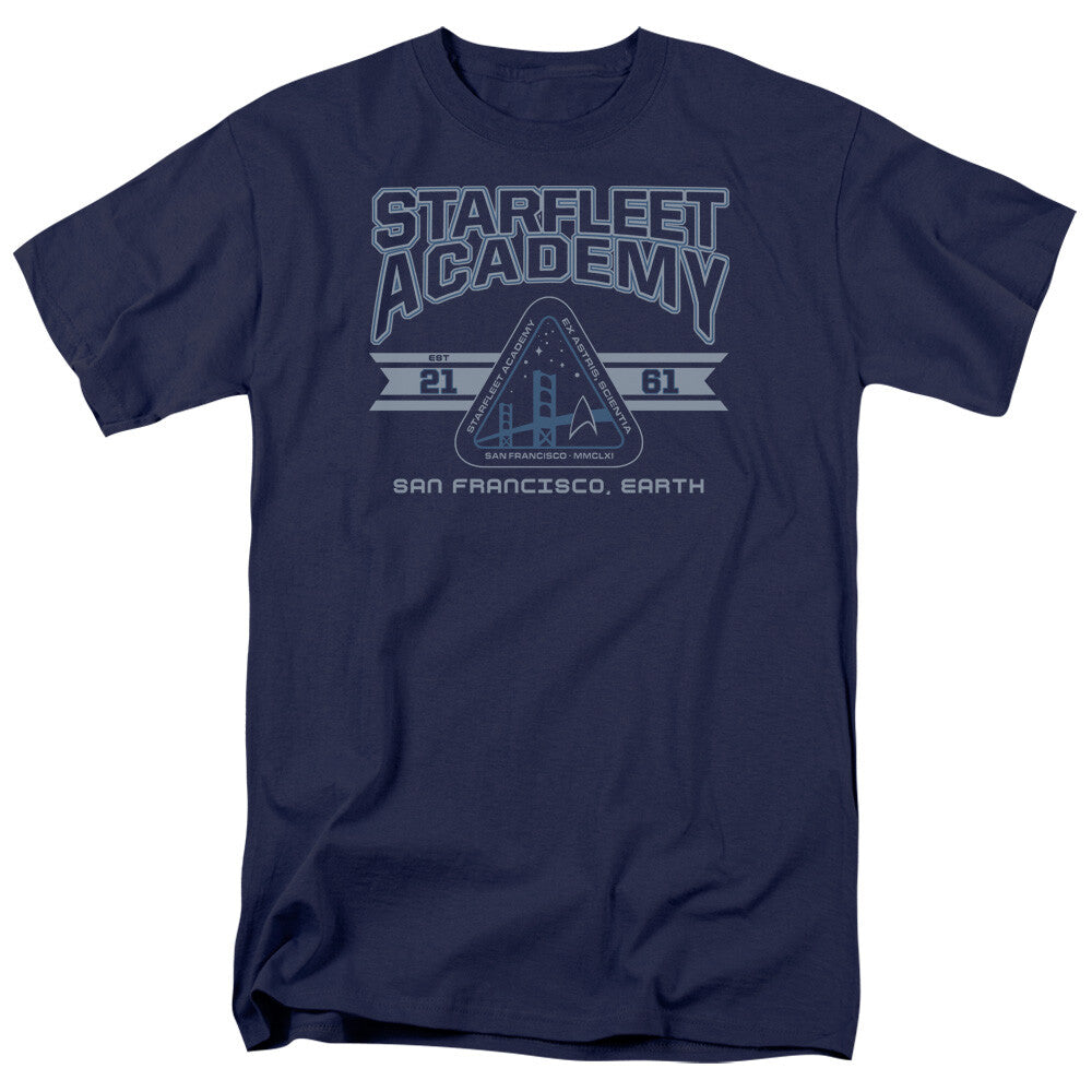 Star Trek TNG: Starfleet Acadamy 2161 Logo Mens T-Shirt, Available Sm to 5x