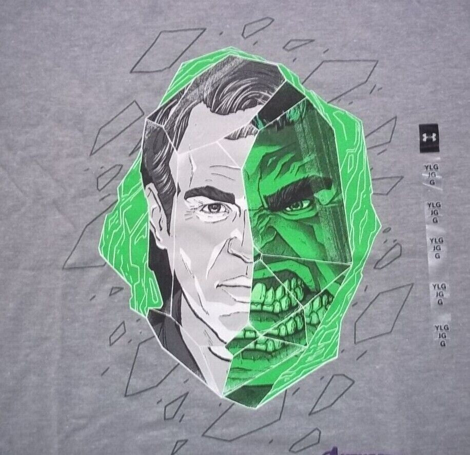 Marvel Avengers Hulk, Under Armour  Men's  S-L Unisex T-Shirt - New Old Stock