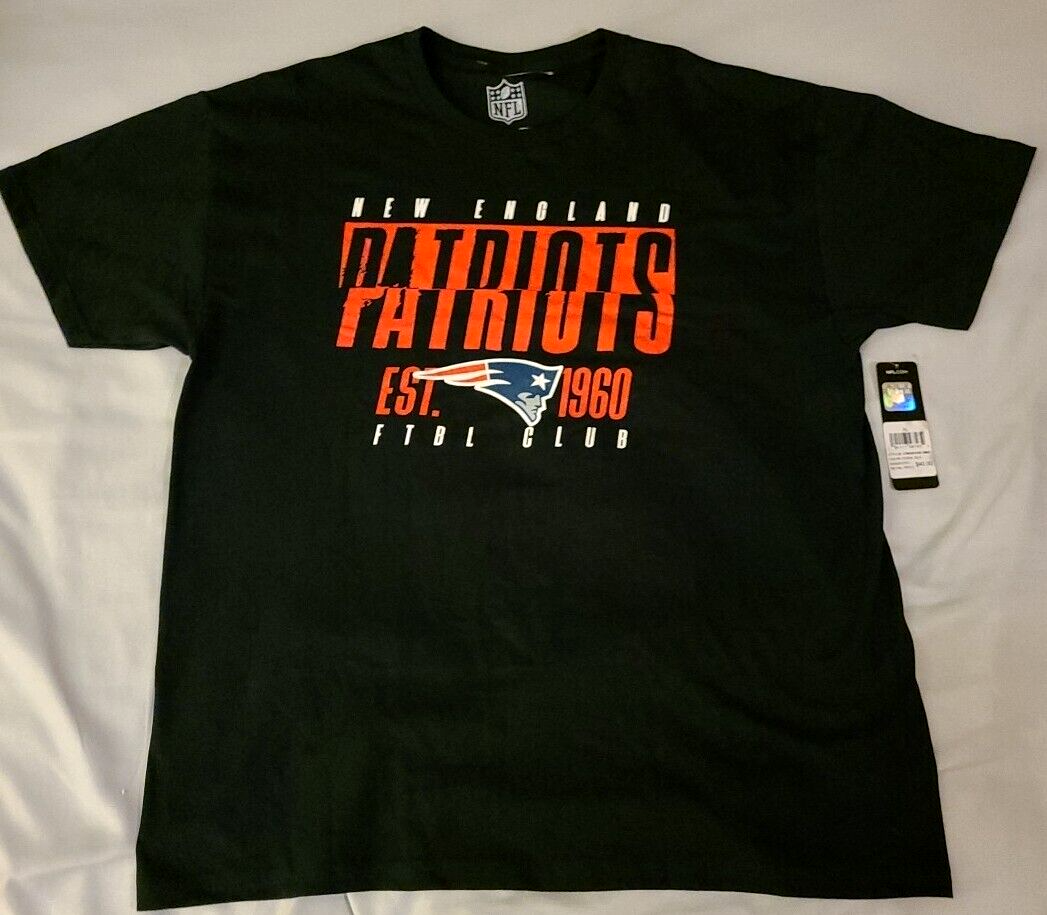 New England Patriots Est 1960 Men xL T-Shirt by Team Apparel (Double-Sided)-new