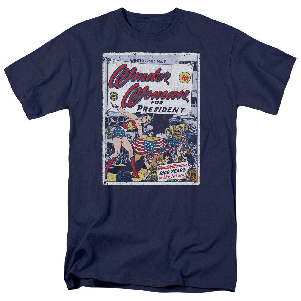 Wonder Woman for President Mens Unisex T-Shirt, Available Sm to 4x