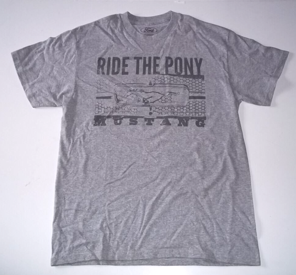 Ford Mustang "Ride The Pony" Adult Medium  T-Shirt - New Old Stock