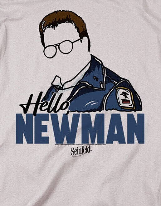 Seinfeld, "Hello Newman" Mens Unisex T-shirt - Available in Sm to 3x -new
