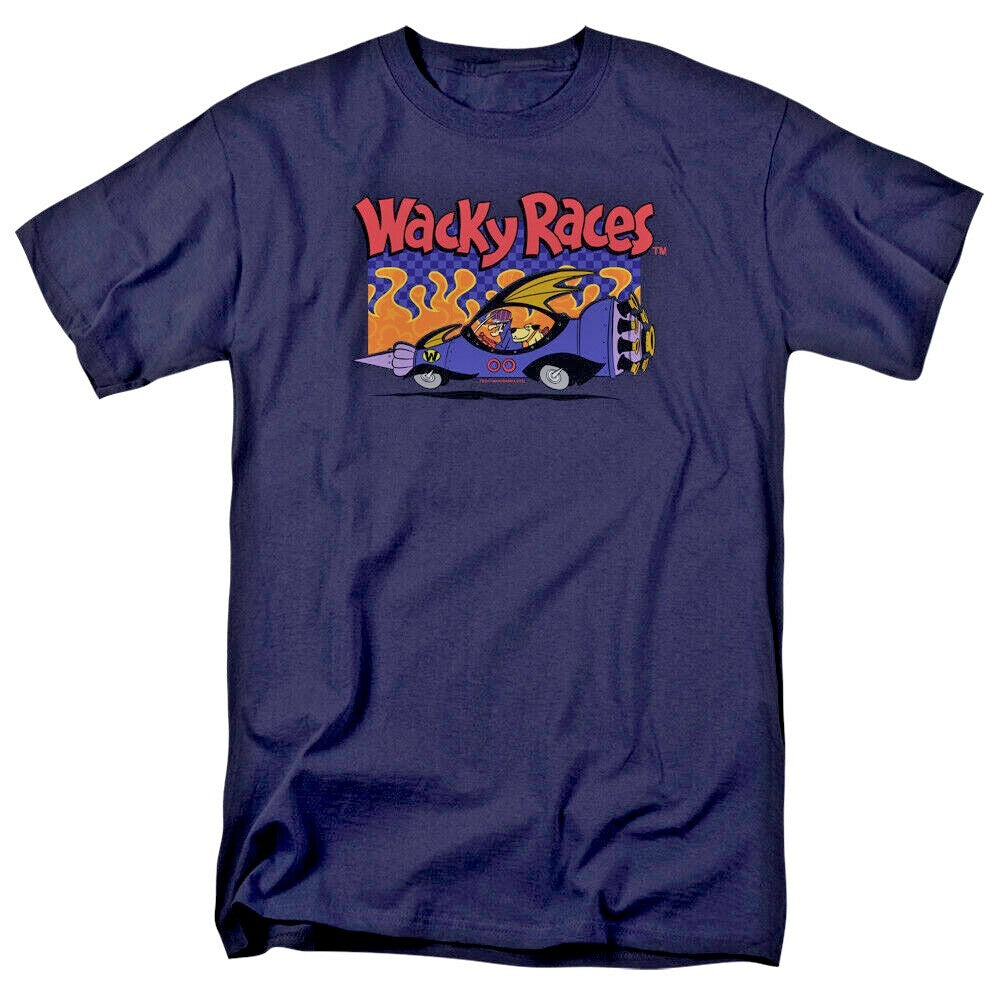 Wacky Racers "Hanna-Barbera" Cartoon Mens Unisex T-Shirt, Available Sm to 5x