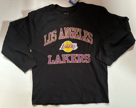 Los Angeles Lakers Thermal Long Sleeved Mens Small Unisex T-Shirt by Majestic
