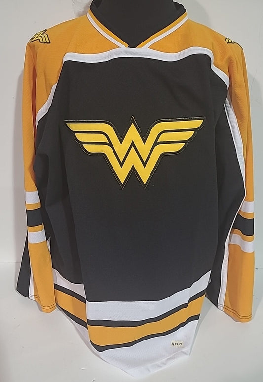 Wonder Woman "DC Comics" Pro Model Mens Hockey Jersey - Available sm to 3XL -New
