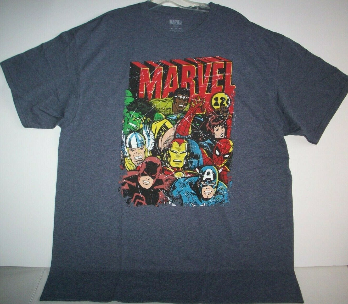 Marvel Comics Characters "12 Cents" Mens x-Large Unisex T-Shirt - New