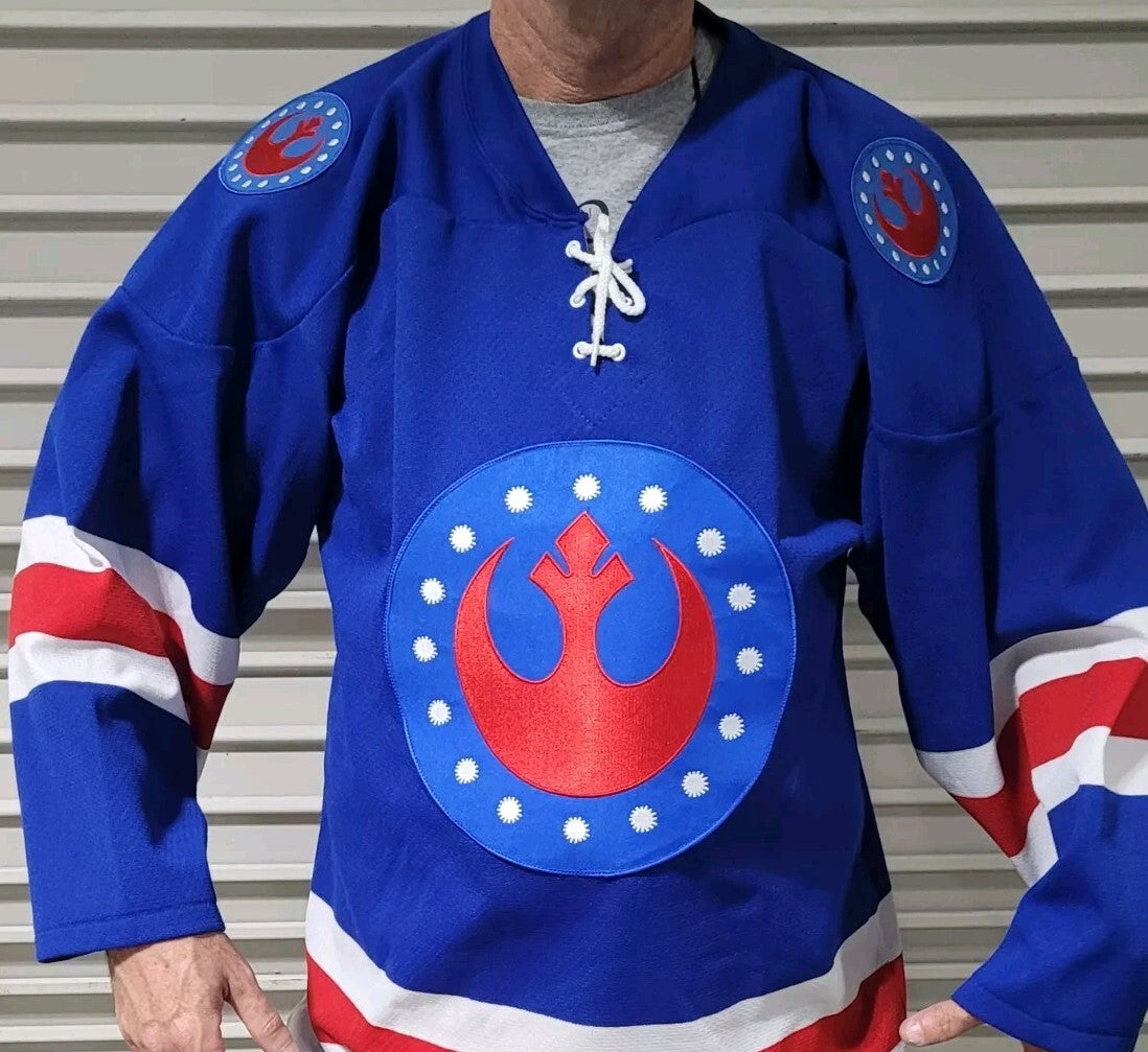 Star Wars Rebel Forces Logo Pro Model Mens Hockey Jersey -Available Sm to 3x