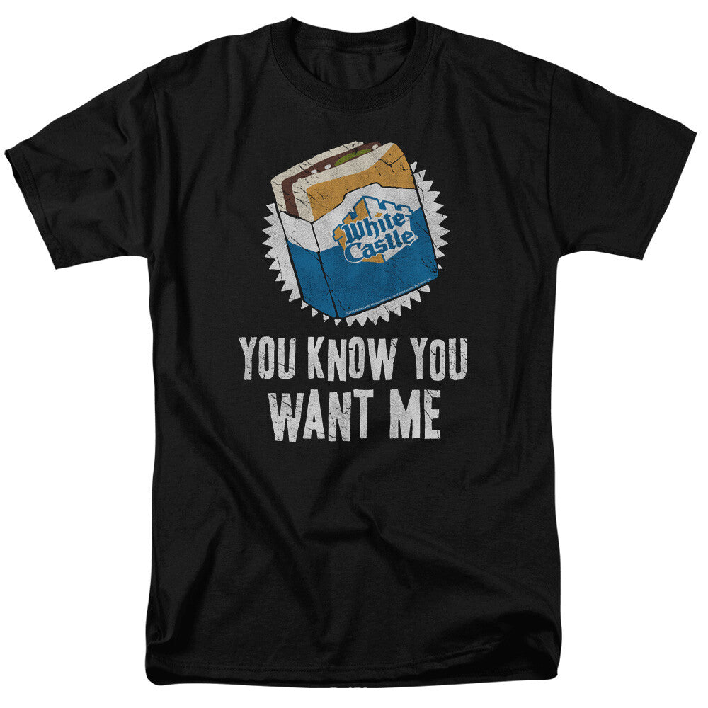White Castle "You Know You Want Me"  Mens Unisex T-Shirt -Available Sm to 5x