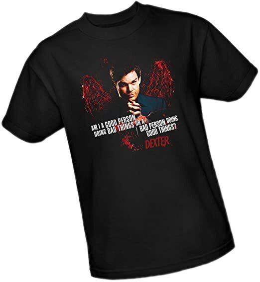 Dexter "Am I A Good Person..." Mens Unisex Adult T-Shirt -Available Sm to 5x