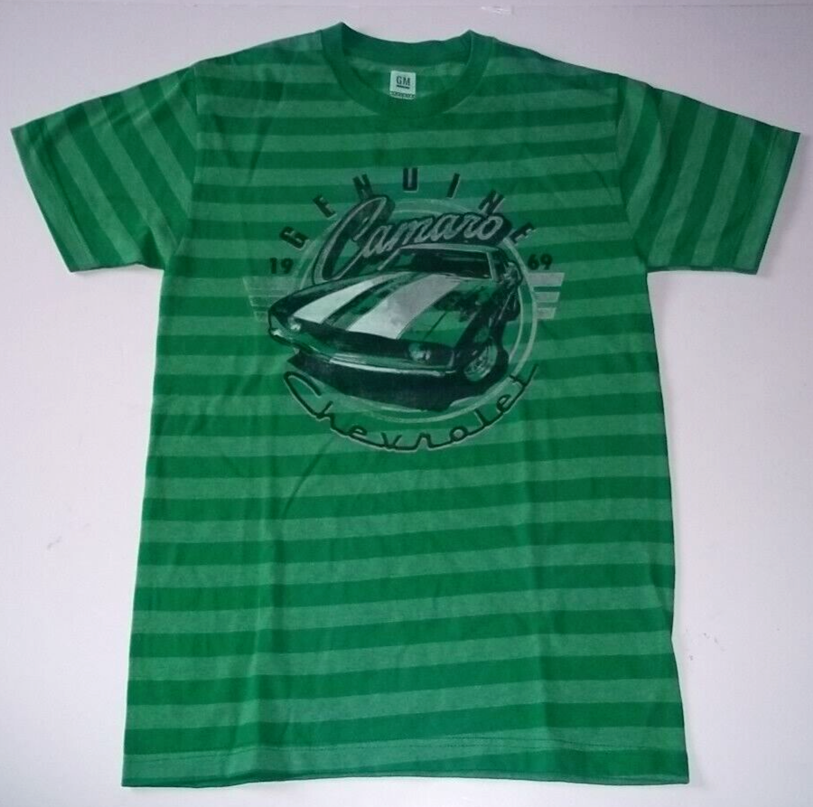 Genuine Chevrolet 1969 Camaro Adult Small Striped T-Shirt - New Old Stock