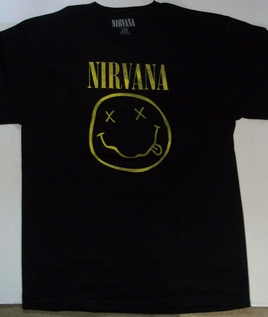 NIRVANA Lg. Adult Unisex T-Shirt - New Old Stock 